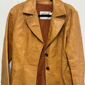 Vintage Sheep Mates Leather Jacket - Size 14